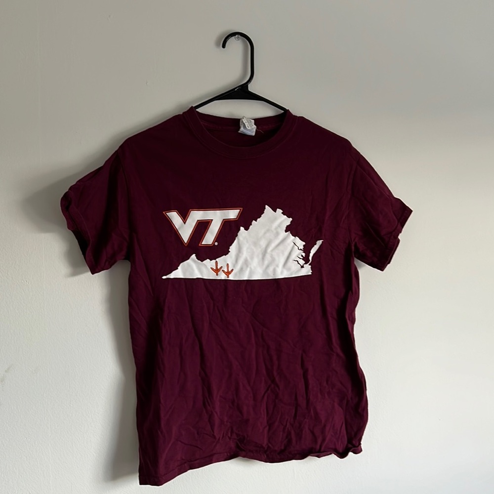 Maroon Virginia Tech Tee